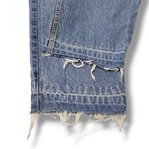 1996 Vintage Levi's Jeans Size 24 W42" x L26" Levi's 522 Tapered Fit Tapered Leg - Picture 6 of 13